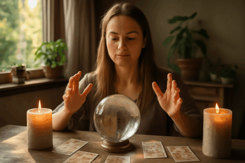 Illustration af clairvoyance kursus
